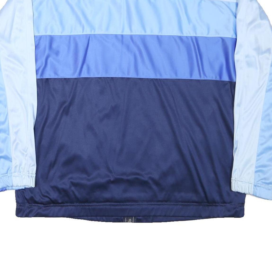 COSPO Mens Blue & Light Blue Colourblock Zip Jacket L Polyester Blend Sportswear