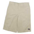 DICKIES Mens Shorts Beige Casual Plain XL W30 Workwear Cotton Blend