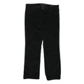 CALVIN KLEIN JEANS Womens Black Cotton Blend Regular Straight Trousers W36 L30