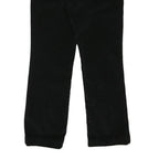 CALVIN KLEIN JEANS Womens Black Cotton Blend Regular Straight Trousers W36 L30