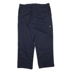 DICKIES Mens Cotton Blend Navy Regular Fit Straight Leg Trousers W40 L41