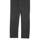NORTH SAILS Womens Cotton Blend Black Regular Fit Straight Leg Trousers W28 L29