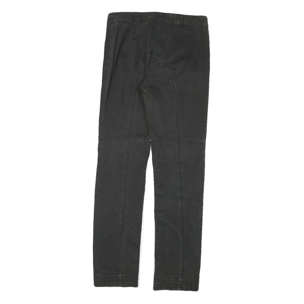 NORTH SAILS Womens Cotton Blend Black Regular Fit Straight Leg Trousers W28 L29
