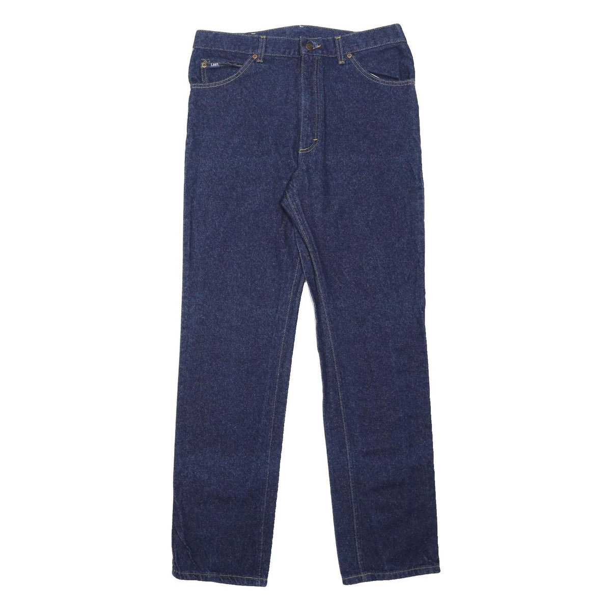 LEE Mens Relaxed Fit Blue Denim Jeans W34 L34 Classic Cotton Blend Zip Closure