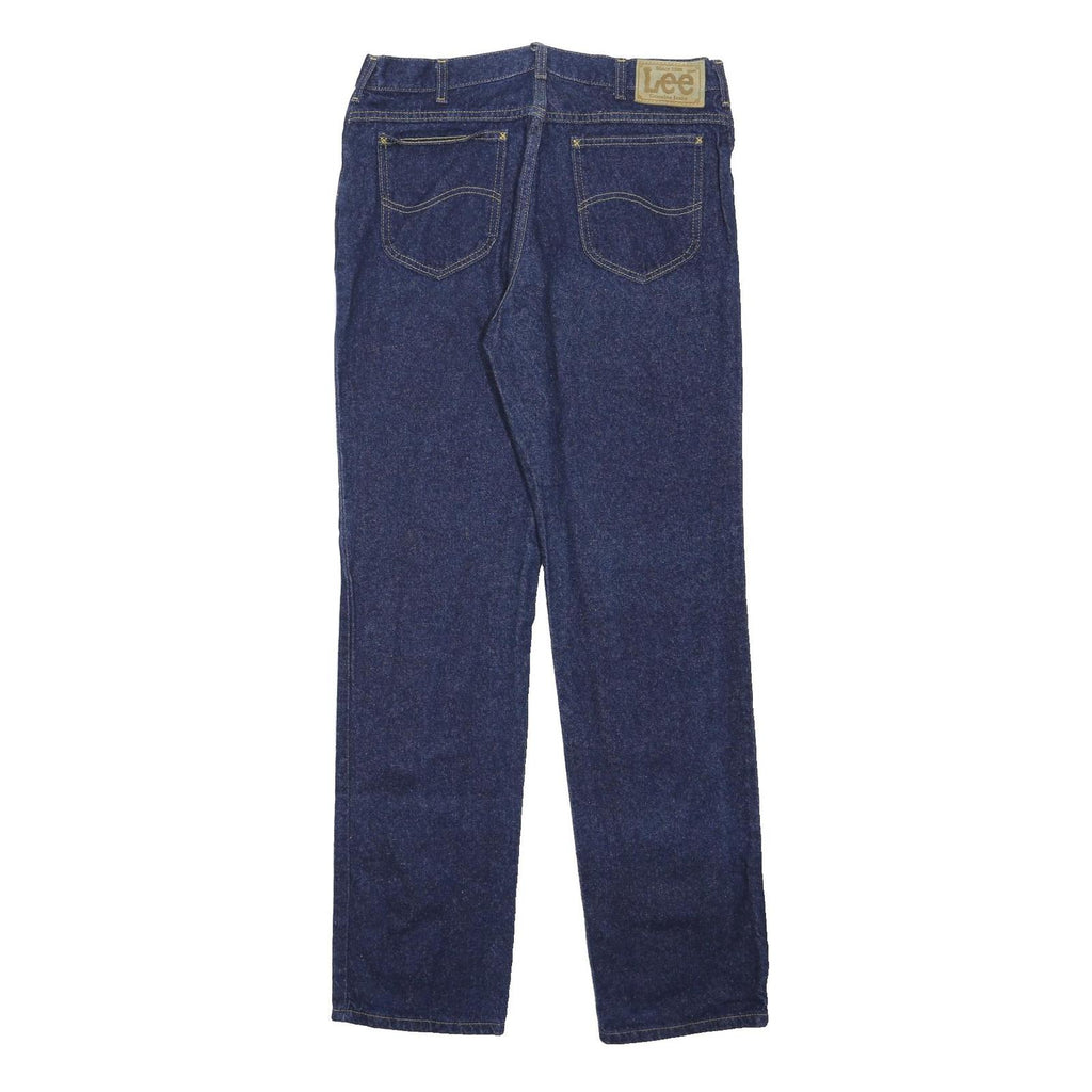 LEE Mens Relaxed Fit Blue Denim Jeans W34 L34 Classic Cotton Blend Zip Closure