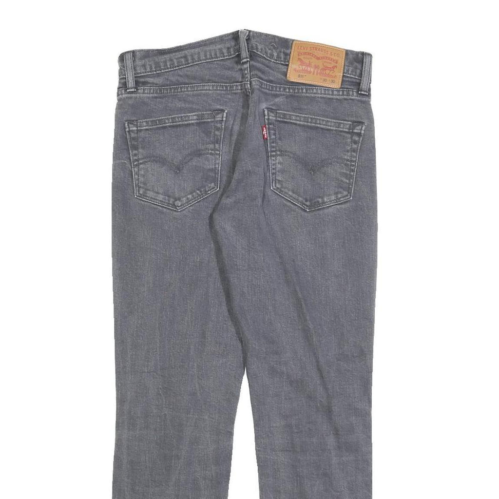 LEVI'S 511 Slim Mens Jeans Grey Slim Skinny Denim Medium W30 L27 Stylish