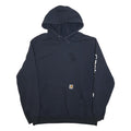 CARHARTT Mens Blue & Navy Printed Sleeve Pullover XL Cotton Blend Relaxed Fit