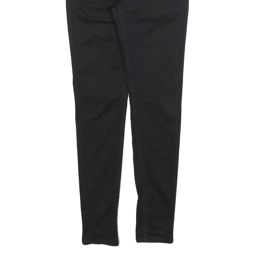 LEVI'S 710 Womens Slim Black Denim Slim Jeans W25 L28 Stylish Comfortable