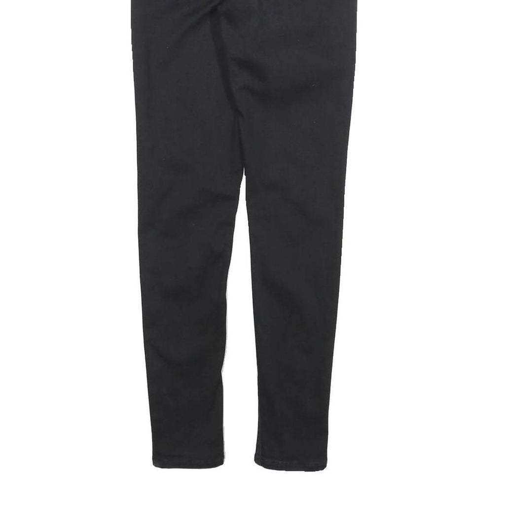 LEVI'S 710 Womens Slim Black Denim Slim Jeans W25 L28 Stylish Comfortable