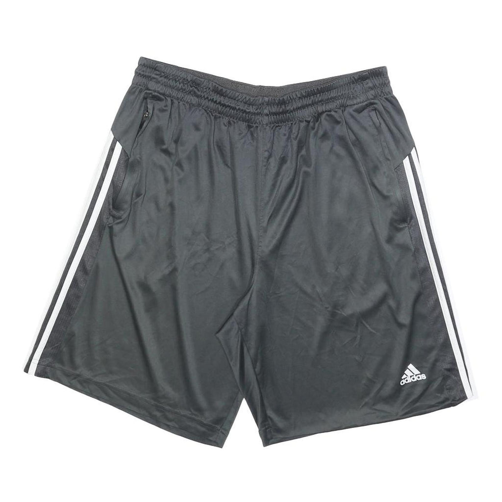 ADIDAS Mens Black Sports Shorts XL W34 Polyester Blend Classic Fit Activewear