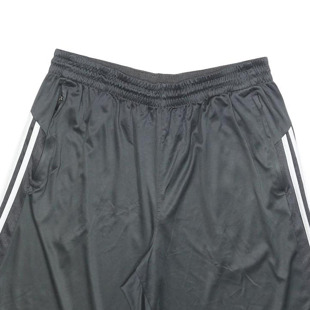 ADIDAS Mens Black Sports Shorts XL W34 Polyester Blend Classic Fit Activewear