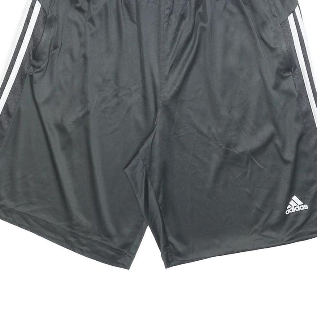 ADIDAS Mens Black Sports Shorts XL W34 Polyester Blend Classic Fit Activewear
