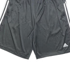 ADIDAS Mens Black Sports Shorts XL W34 Polyester Blend Classic Fit Activewear
