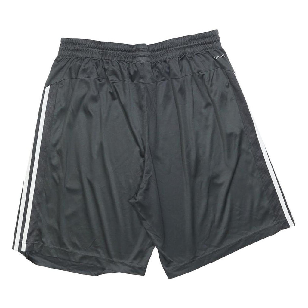 ADIDAS Mens Black Sports Shorts XL W34 Polyester Blend Classic Fit Activewear