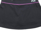 FILA Womens Black Poly Mini Skort Polyester Blend Sportswear Size M Fitness