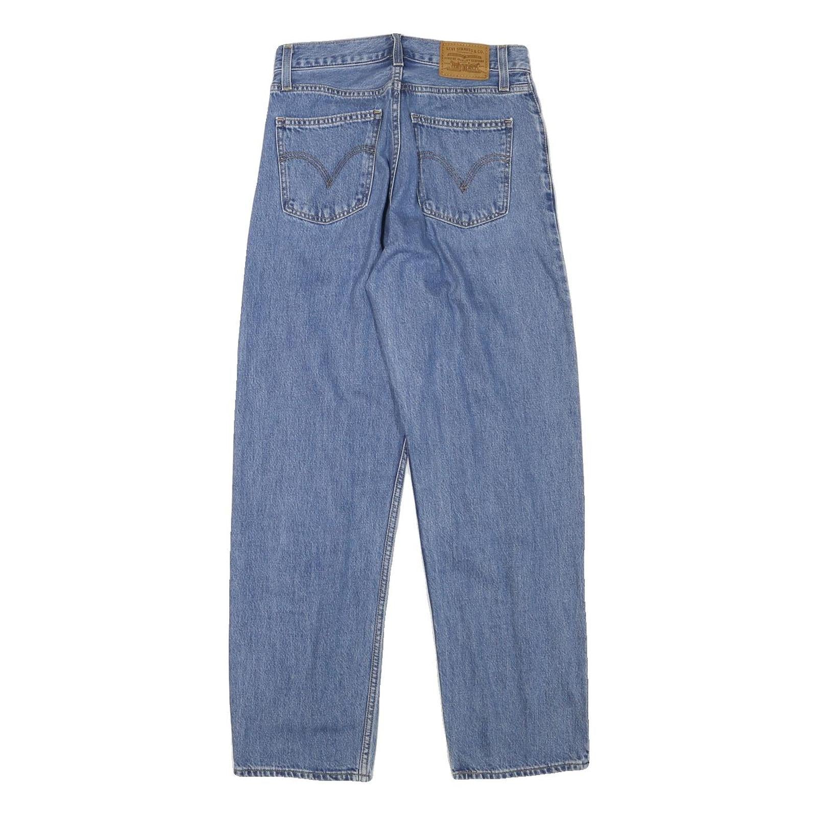 LEVI'S Womens Relaxed Light Blue Denim Jeans W27 L28 Classic Zip Closure