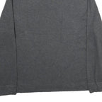 POLO RALPH LAUREN Mens Grey Jumper Plain 1/4 Zip Basic Knit L Cotton Casual Top