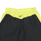 NIKE Mens Black & Yellow Sports Shorts M W30 Quick Dry Polyester