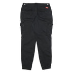 DICKIES Womens Black Slim Cargo Trousers W32 L30 Utility Workwear Zip Closure