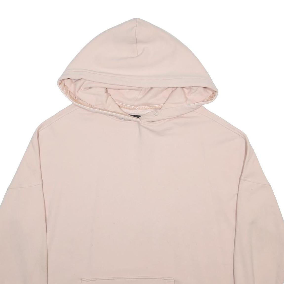 UGG Womens Cream Hoodie L Cotton Blend Pullover Casual Sweatshirt