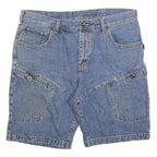 MAIN JEANS Mens Denim Blue Casual Shorts XL W38 Classic Fit Cotton Blend