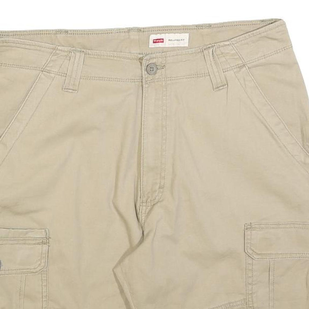 WRANGLER Mens Shorts Beige Casual Cargo Relaxed M W34 Workwear Utility