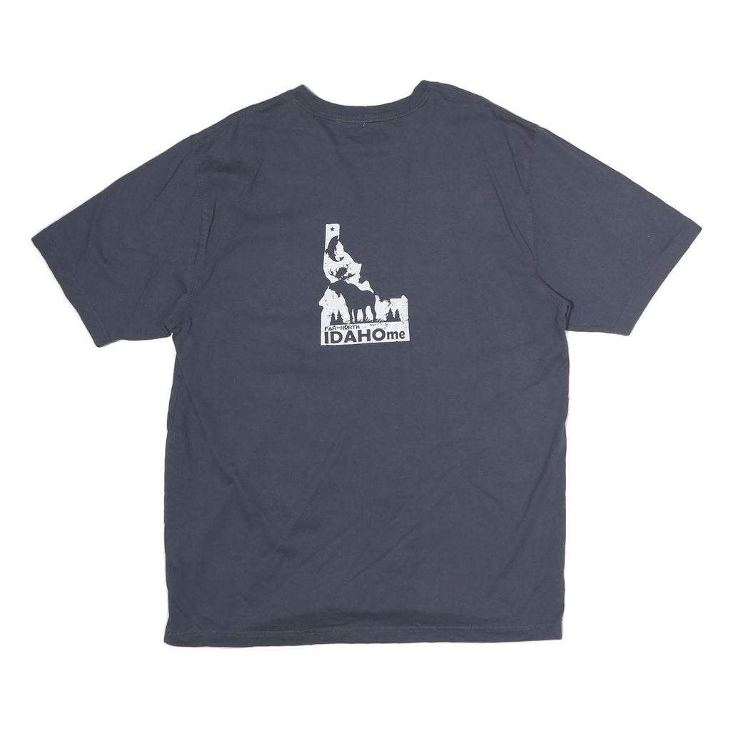 CARHARTT Mens Blue Pocket T-Shirt L Short Sleeve Crew Neck Cotton Casual