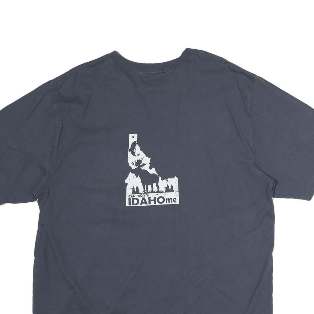 CARHARTT Mens Blue Pocket T-Shirt L Short Sleeve Crew Neck Cotton Casual