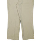 DICKIES Mens Cotton Blend Beige Regular Straight Trousers W34 L27 Workwear