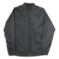 NIKE Mens Black Jacket M Polyester Zip Plain Lightweight Sportswear