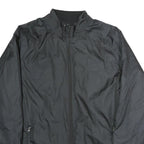 NIKE Mens Black Jacket M Polyester Zip Plain Lightweight Sportswear
