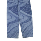 WILDFABLE Womens Jeans Blue Regular Straight Denim Light W28 L32 Unique Pattern