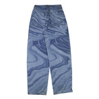 WILDFABLE Womens Jeans Blue Regular Straight Denim Light W28 L32 Unique Pattern