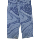 WILDFABLE Womens Jeans Blue Regular Straight Denim Light W28 L32 Unique Pattern