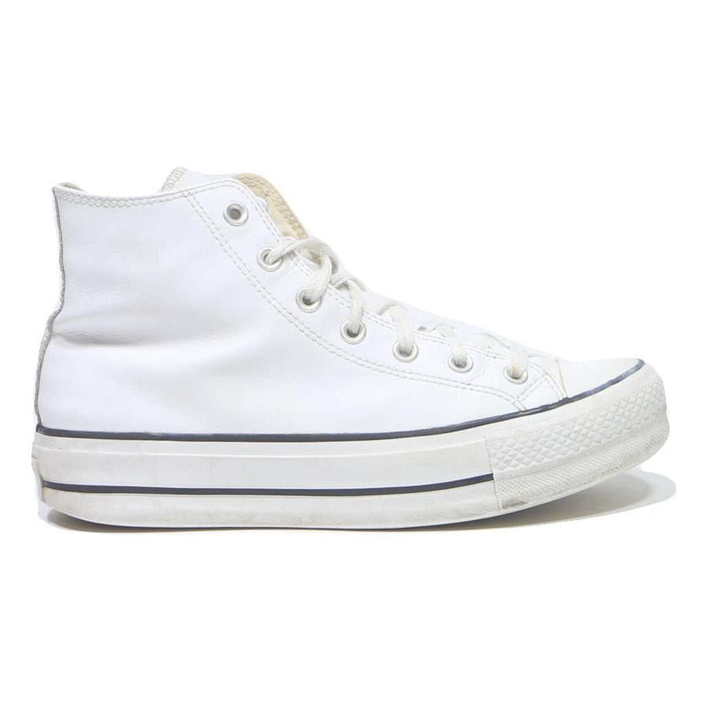 CONVERSE Chuck Taylor All Star Mens High Top Trainers White Leather UK 7.5