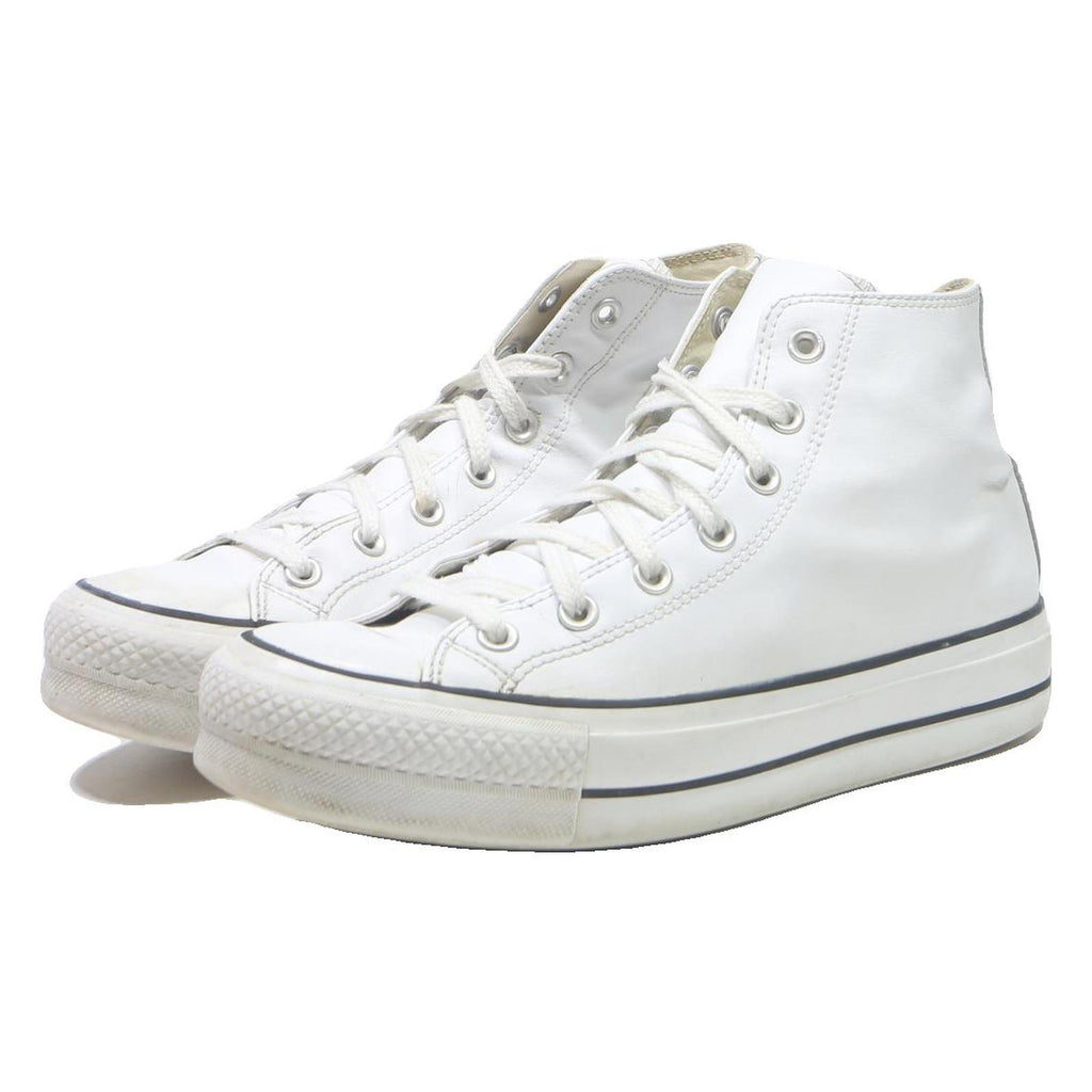 CONVERSE Chuck Taylor All Star Mens High Top Trainers White Leather UK 7.5