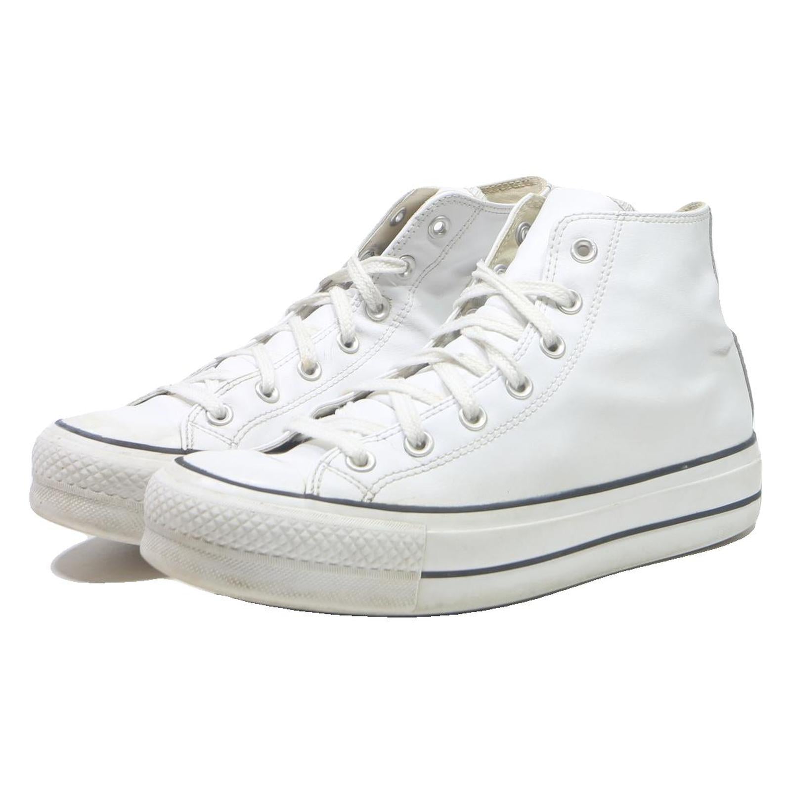 CONVERSE Chuck Taylor All Star Mens High Top Trainers White Leather UK 7.5
