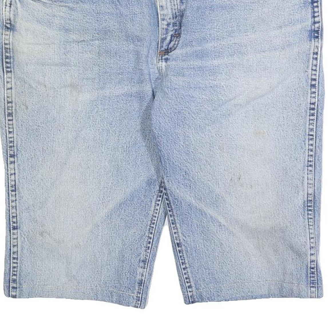 WRANGLER Mens Denim Blue Casual Shorts L W36 Slim Fit Classic Style