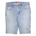 WRANGLER Mens Denim Blue Casual Shorts L W36 Slim Fit Classic Style