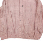 BIG BOSS Mens Pink & White Checked Shirt M Casual Long Sleeve Lightweight