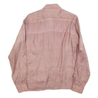 BIG BOSS Mens Pink & White Checked Shirt M Casual Long Sleeve Lightweight