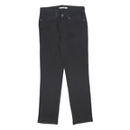LEVI'S 712 Womens Jeans Black Slim Skinny Denim W28 L27 Stretch Zip Closure