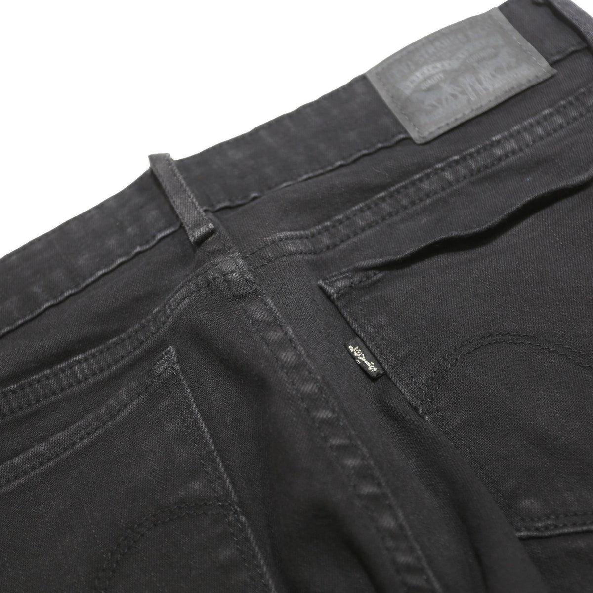 LEVI'S 712 Womens Jeans Black Slim Skinny Denim W28 L27 Stretch Zip Closure