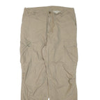WRANGLER Mens Beige Polyester Blend Regular Cargo Trousers W38 L34 Workwear Zip