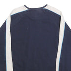 NEW BALANCE Mens Navy Blue & Cream Crew Neck XL Sweatshirt Cotton Blend Casual