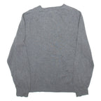 NAUTICA Mens Jumper Grey V-Neck Tight Knit L