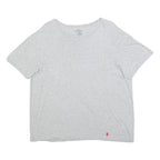 POLO RALPH LAUREN Mens Grey Cotton Blend T-Shirt L Short Sleeve Round Neck