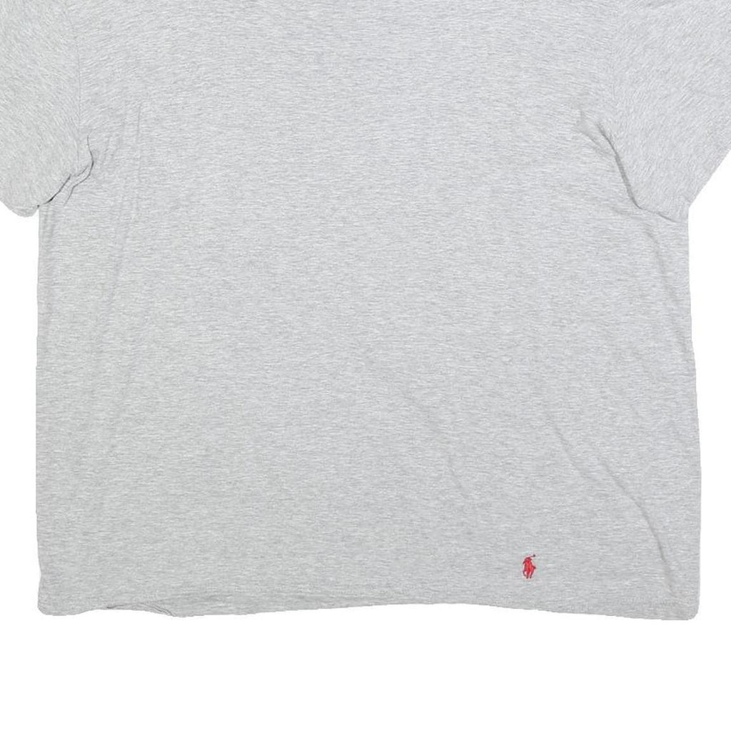 POLO RALPH LAUREN Mens Grey Cotton Blend T-Shirt L Short Sleeve Round Neck