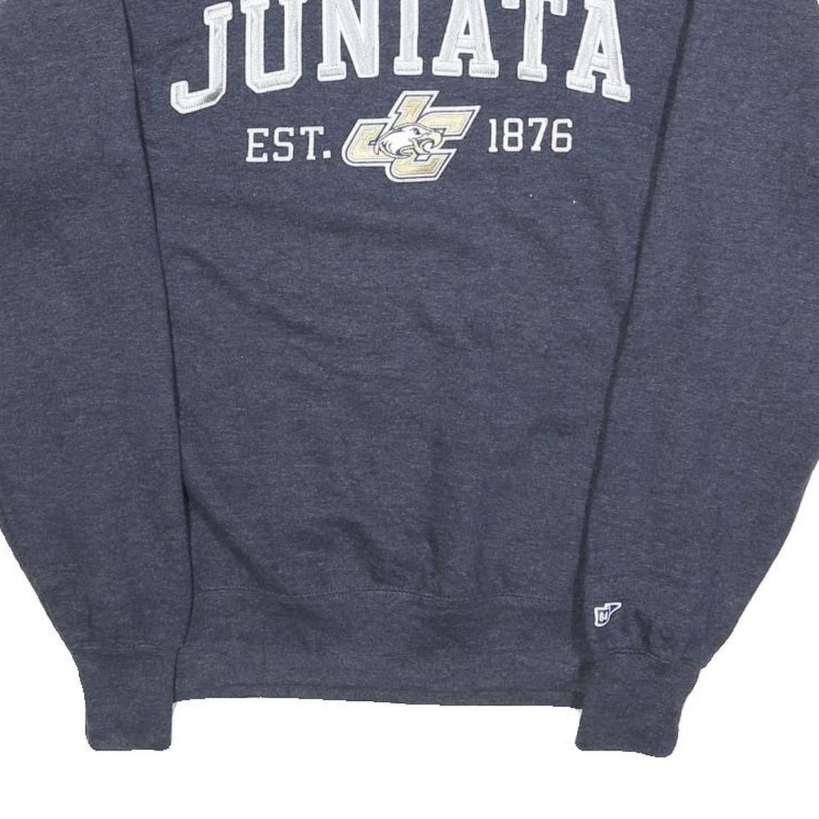 BLUE 84 Mens Blue Juniata Crew Neck XS Cotton Blend Sweatshirt Pullover