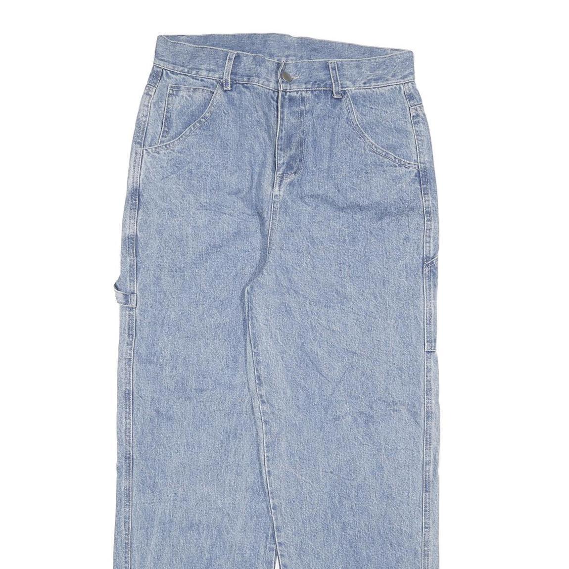 MAMA HAS GUN Mens Jeans Blue Relaxed Straight Denim Light W30 L29 Casual